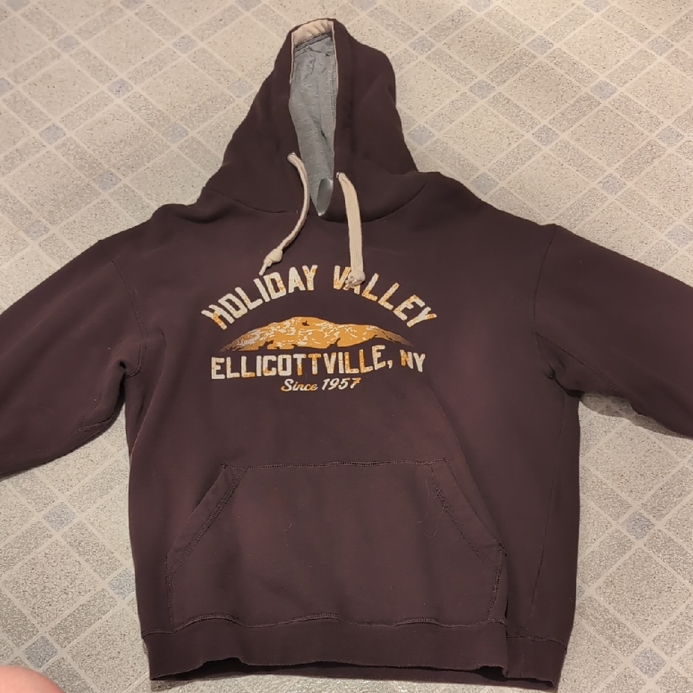 Ellicotville Holiday Valley Brown Hoodie